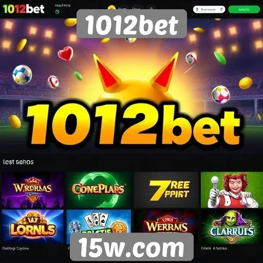 Variedade de jogos disponíveis na plataforma 1012bet